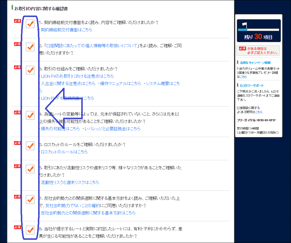 ヒロセ口座開設手順3