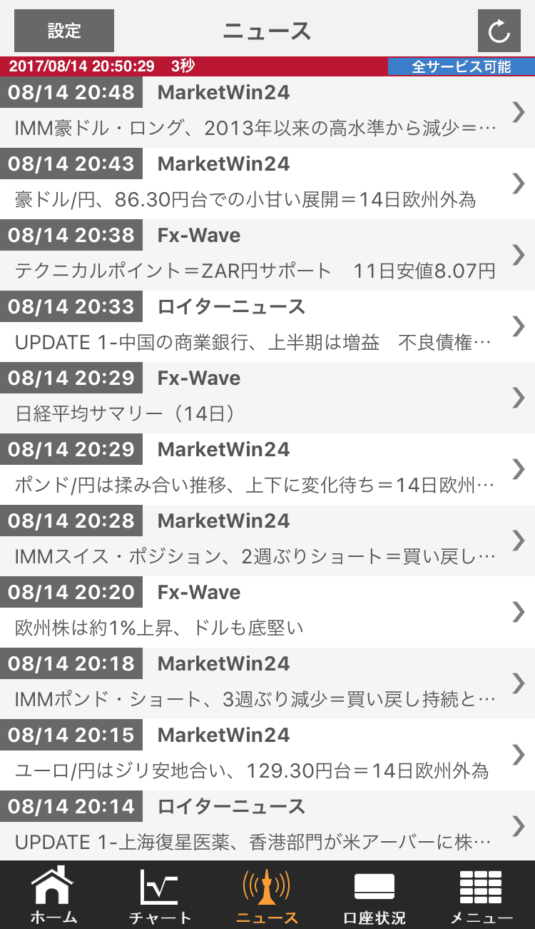 外為オンラインSPアプリPCiphone4
