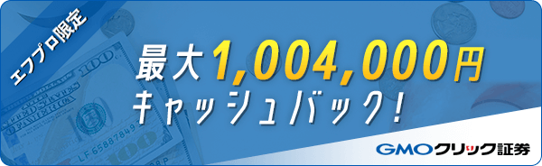 GMOクリック証券 キャッシュバック金額