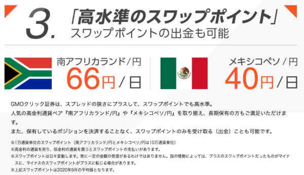 GMOクリック証券 スワップ