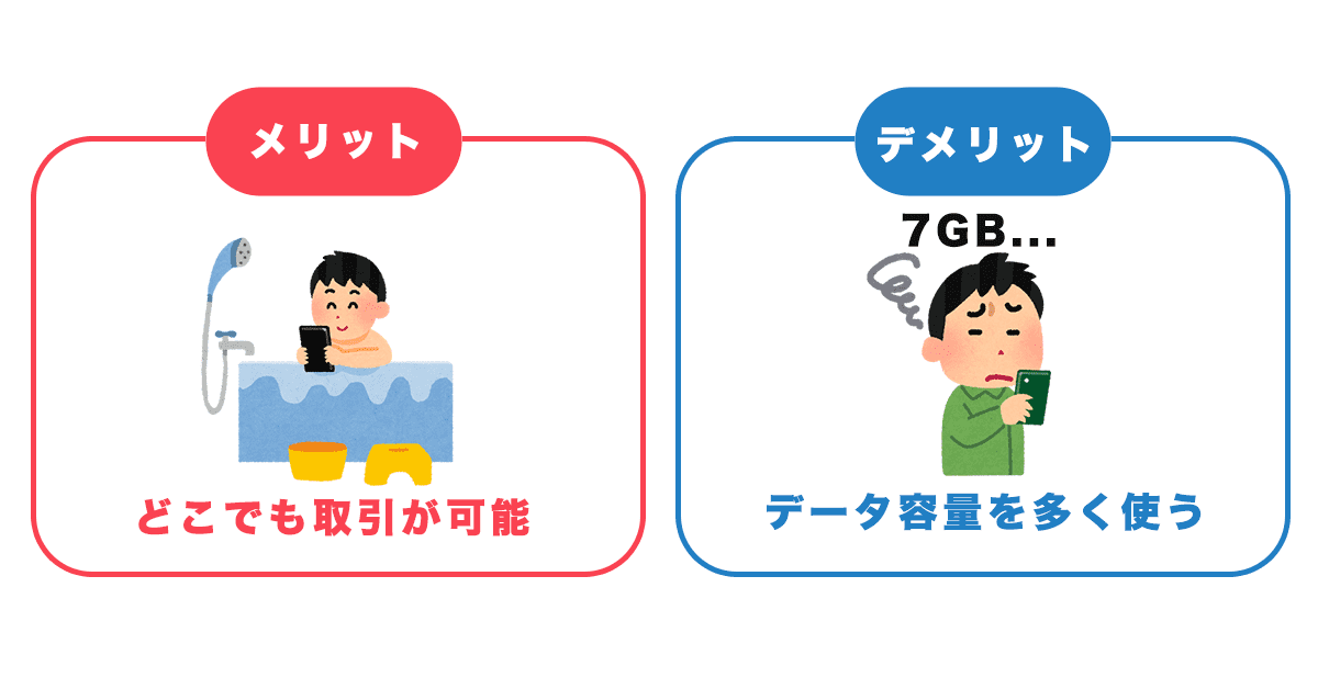 スマホアプリでFX取引するメリット・デメリット
