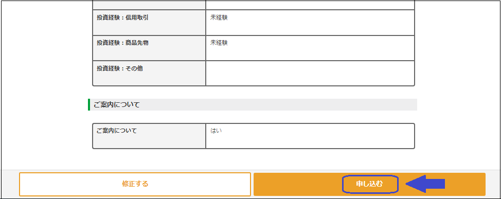 DMMFX口座開設フロー10.1