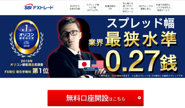 SBI FXトレード口座開設手順0