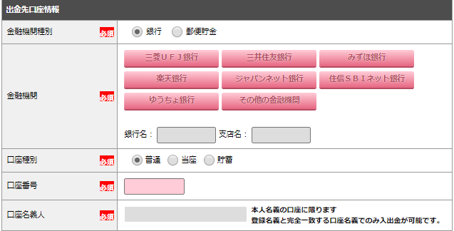 YJFX!口座開設手順