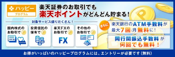 楽天FXのハッピープログラム