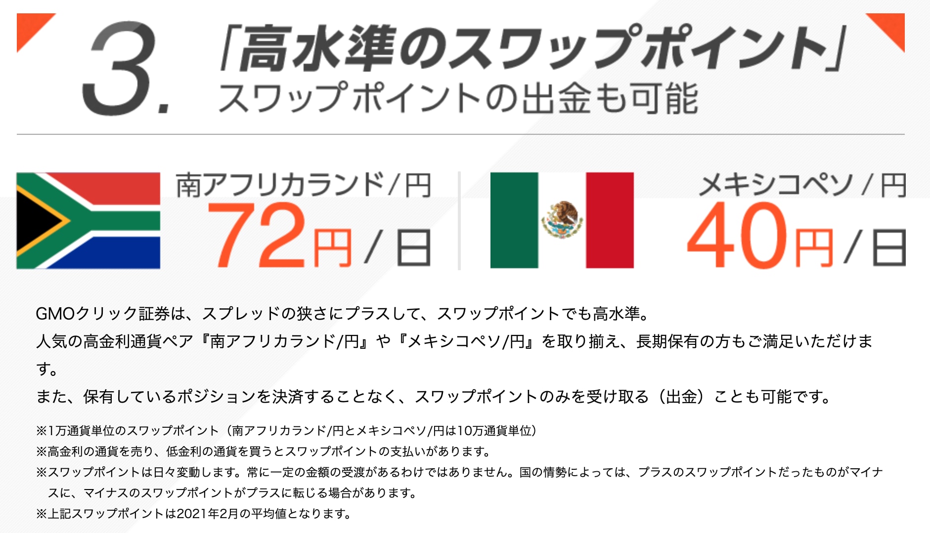 GMOクリック証券 スワップ