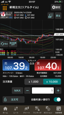 外貨ex リアルタイム注文